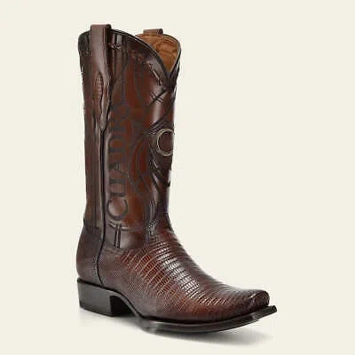 CUADRA 1J1NLT - CUADRA HONEY WESTERN COWBOY LIZARD LEATHER BOOTS FOR MEN