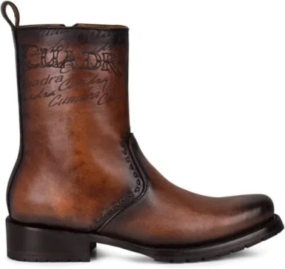 CUADRA CUADRA MEN'S BOOT IN BOVINE LEATHER WITH ZIPPER BROWN