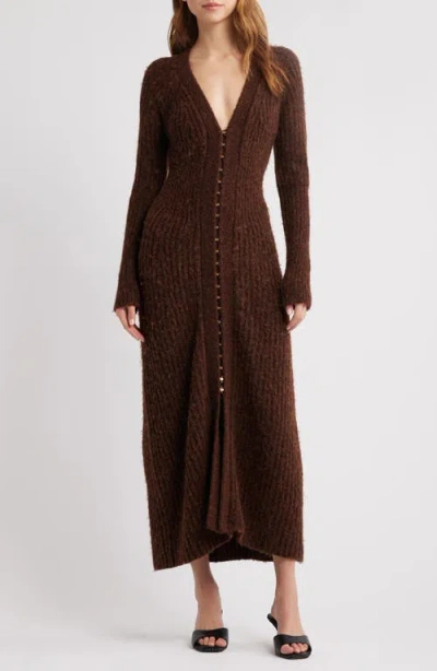 CULT GAIA CULT GAIA BESSIANA WOOL BLEND LONG SLEEVE SWEATER DRESS