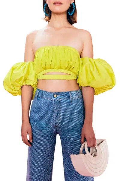 CULT GAIA CARLY TOP IN CITRON