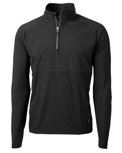 CUTTER & BUCK ADAPT ECO KNIT HYBRID RECYCLED MENS QUARTER ZIP