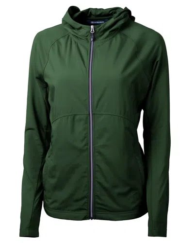 CUTTER & BUCK ADAPT ECO KNIT HYBRID RECYCLED WOMENS FULL ZIP JACKET