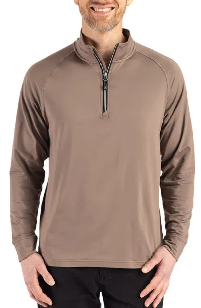 CUTTER & BUCK CUTTER & BUCK ADAPT KNIT QUARTER ZIP PULLOVER
