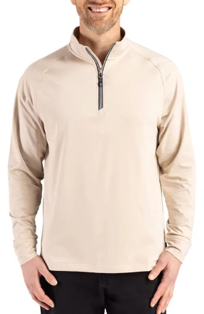 CUTTER & BUCK CUTTER & BUCK ADAPT KNIT QUARTER ZIP PULLOVER