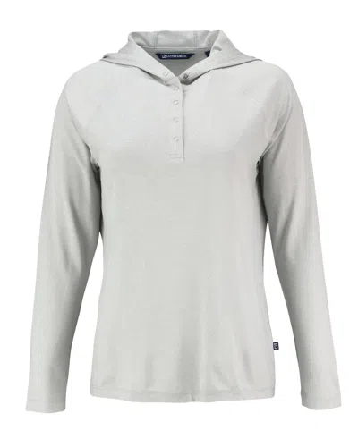 CUTTER & BUCK COASTLINE EPIC COMFORT RECYCLED WOMENS HOODED SHIRT