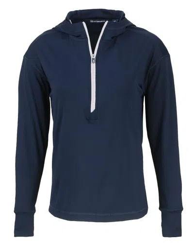 CUTTER & BUCK DAYBREAK ECO RECYCLED WOMENS HALF ZIP HOODIE