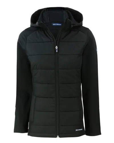 CUTTER & BUCK EVOKE HYBRID SOFTSHELL RECYCLED FULL ZIP WOMENS HOODED JACKET