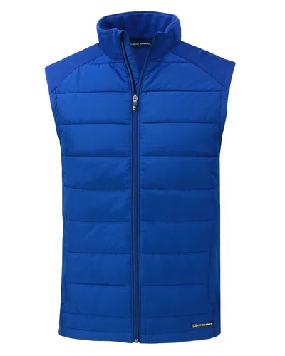 CUTTER & BUCK EVOKE HYBRID SOFTSHELL RECYCLED MENS FULL ZIP VEST
