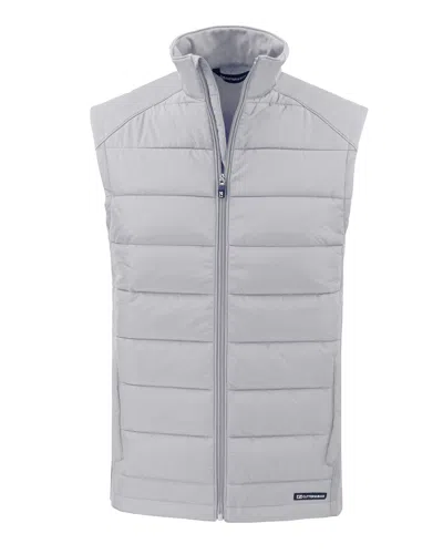 CUTTER & BUCK EVOKE HYBRID SOFTSHELL RECYCLED MENS FULL ZIP VEST
