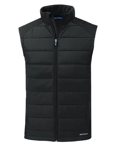 CUTTER & BUCK EVOKE HYBRID SOFTSHELL RECYCLED MENS FULL ZIP VEST