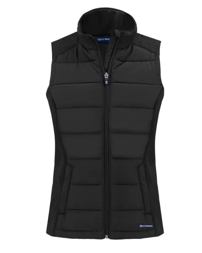 CUTTER & BUCK EVOKE HYBRID SOFTSHELL RECYCLED WOMENS FULL ZIP VEST