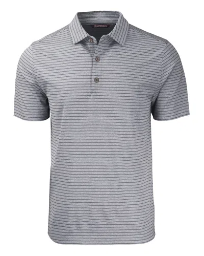 CUTTER & BUCK FORGE ECO HEATHER STRIPE STRETCH RECYCLED MENS POLO