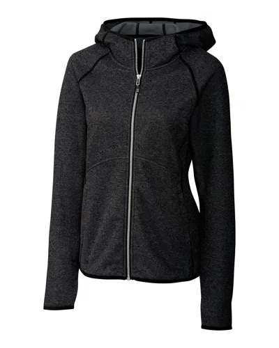 CUTTER & BUCK MAINSAIL SWEATER-KNIT HOODIE WOMENS FULL ZIP JACKET