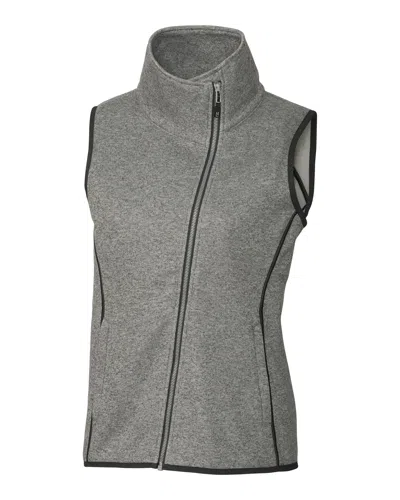 CUTTER & BUCK MAINSAIL SWEATER-KNIT WOMENS FULL ZIP VEST