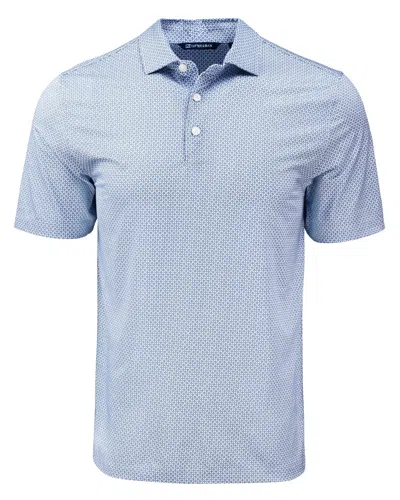 CUTTER & BUCK PIKE ECO DIAMOND DOT PRINT RECYCLED MENS POLO