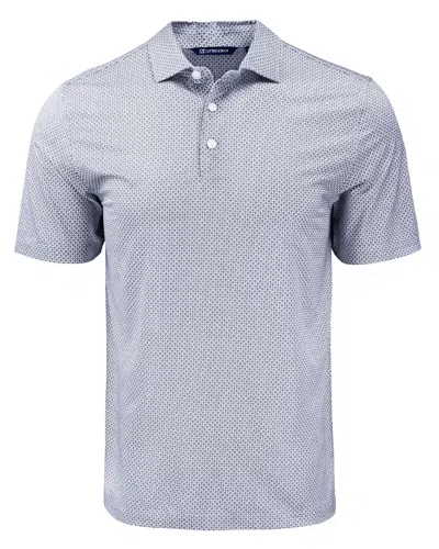 CUTTER & BUCK PIKE ECO DIAMOND DOT PRINT RECYCLED MENS POLO