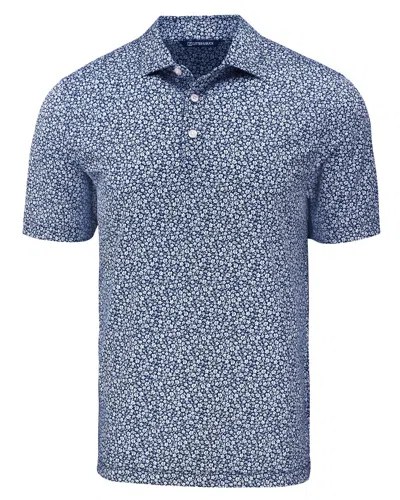 CUTTER & BUCK PIKE ECO FLORA PRINT RECYCLED MENS POLO
