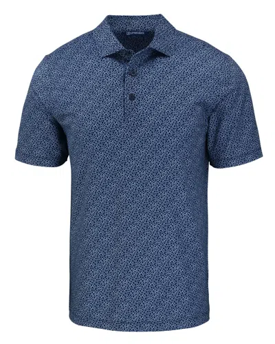 CUTTER & BUCK PIKE ECO PEBBLE PRINT STRETCH RECYCLED MENS POLO