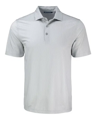 CUTTER & BUCK PIKE ECO SHADOW CHECK PRINT RECYCLED MENS BIG & TALL POLO