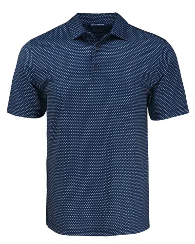 CUTTER & BUCK PIKE ECO SHADOW CHECK PRINT RECYCLED MENS POLO