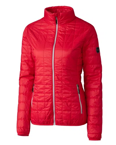 CUTTER & BUCK RAINIER PRIMALOFT WOMENS ECO INSULATED FULL ZIP PUFFER JACKET