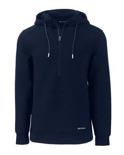 CUTTER & BUCK ROAM ECO HALF ZIP RECYCLED MENS HOODED PULLOVER