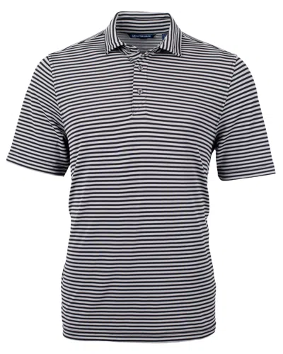 CUTTER & BUCK VIRTUE ECO PIQUE STRIPE RECYCLED MENS BIG AND TALL POLO SHIRT