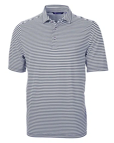 CUTTER & BUCK VIRTUE ECO PIQUE STRIPE RECYCLED MENS BIG AND TALL POLO SHIRT