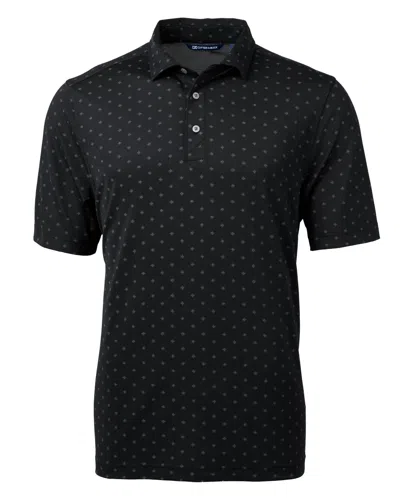 CUTTER & BUCK VIRTUE ECO PIQUE TILE PRINT RECYCLED MENS BIG & TALL POLO
