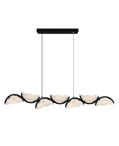 CWI LIGHTING 13" METAL MOON INTEGRATED LED CHANDELIER