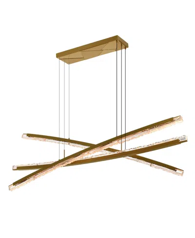 CWI LIGHTING 26" METAL SABER INTEGRATED LED CHANDELIER