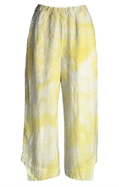 CYNTHIA ASHBY WOMEN'S MILO LINEN PANTS IN CITRON