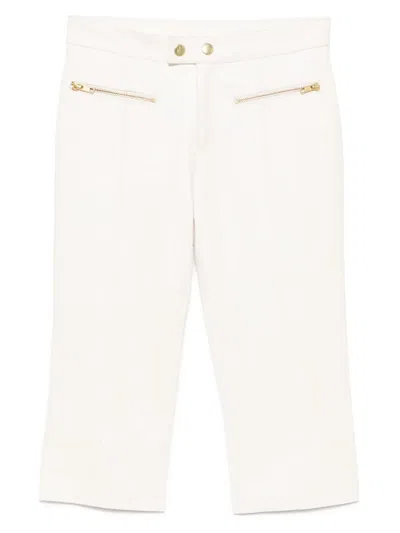 CYNTHIA ROWLEY DOWNTOWN LEATHER CROPPED TROUSERS