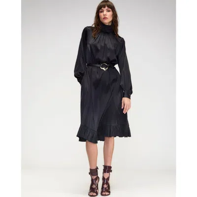 CYNTHIA ROWLEY CYNTHIA ROWLEY MONROE SILK CHARMEUSE DRESS