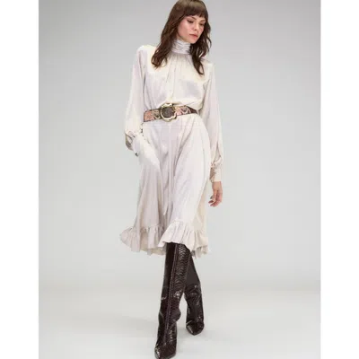 CYNTHIA ROWLEY CYNTHIA ROWLEY MONROE SILK CHARMEUSE DRESS