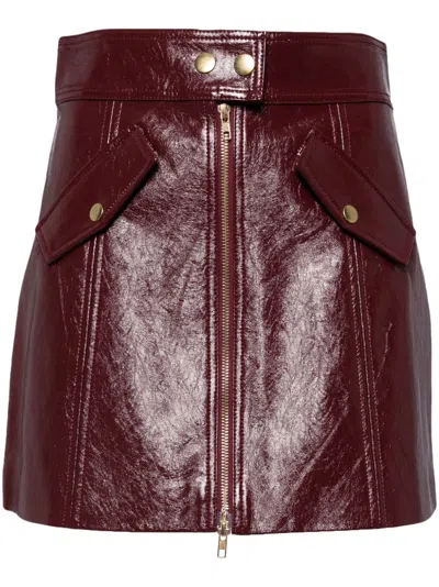 CYNTHIA ROWLEY PATENT SKIRT