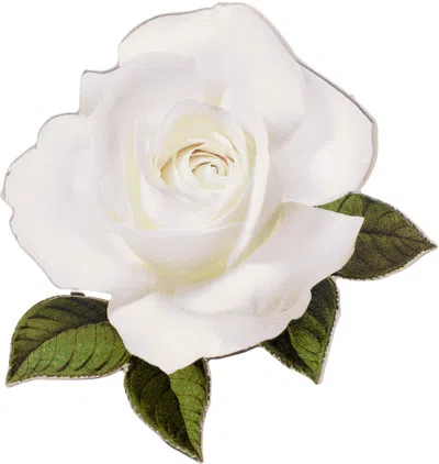 D'HEYGERE SSENSE EXCLUSIVE BRIDAL CAPSULE ROSE PRINT SINGLE EARRING