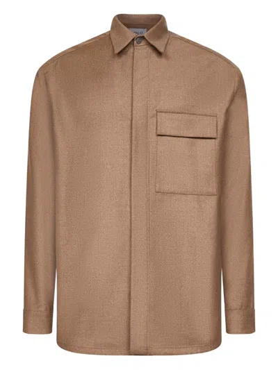 D4.0 BUTTONED-CUFF PATCH-POCKET SHIRT