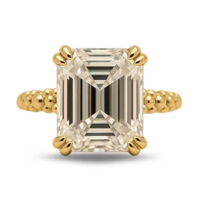 DAINTY LONDON WOMEN'S SOLID GOLD LUXURY MOISSANITE GEMSTONE RING -  MERROW