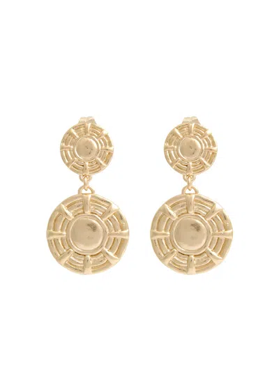DAISY LONDON DAISY LONDON APOLLO 18KT GOLD-PLATED DROP EARRINGS