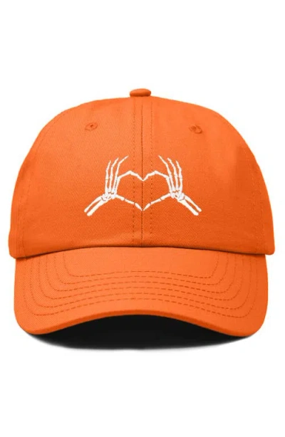 DALIX DALIX SKELETON HEART EMBROIDERED DAD HAT