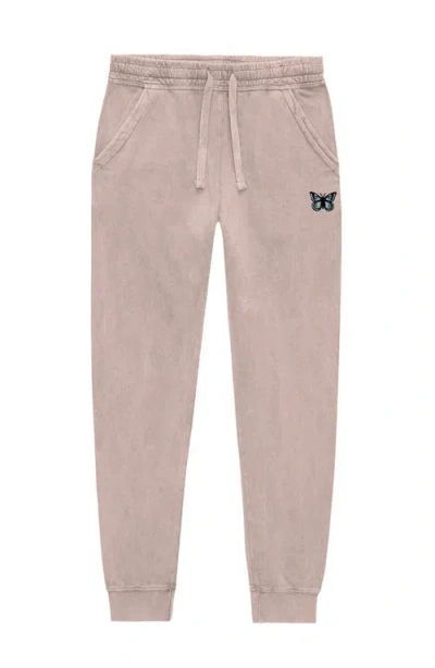 DALIX DALIX WOMENS BUTTERFLY MIDWEIGHT FLEECE WASHED JOGGER PANT
