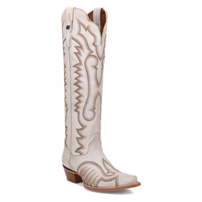 DAN POST DAN POST LADIES JOSIE TALL WHITE LEATHER BOOTS DP5107
