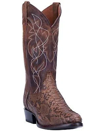 DAN POST DAN POST MEN'S MANNING EXOTIC PYTHON WESTERN BOOT - MEDIUM TOE BAY APACHE 8 D