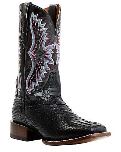 DAN POST DAN POST WOMEN'S BACK CUT PYTHON EXOTIC WESTERN BOOT - BROAD SQUARE TOE - DPS731