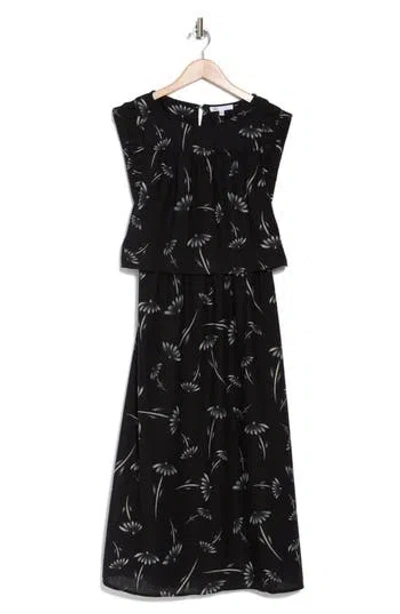 DANIEL RAINN DR2 BY DANIEL RAINN PLEATED SLEEVE MIDI DRESS