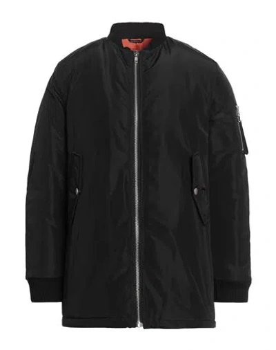 DANIELE ALESSANDRINI HOMME DANIELE ALESSANDRINI HOMME MAN JACKET BLACK SIZE 42 POLYESTER, ACRYLIC, WOOL