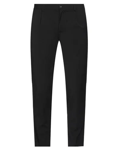 DANIELE ALESSANDRINI HOMME DANIELE ALESSANDRINI HOMME MAN PANTS BLACK SIZE 30 POLYESTER, VISCOSE, ELASTANE