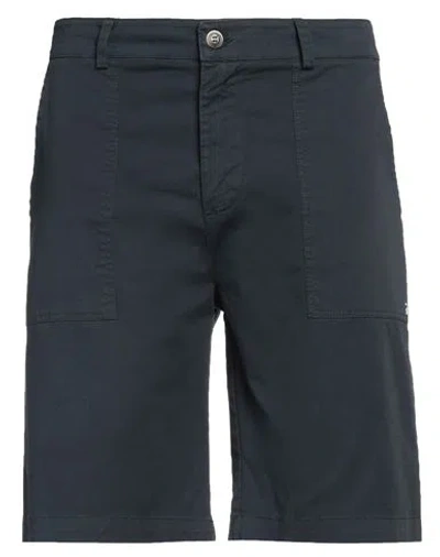 DANIELE ALESSANDRINI HOMME DANIELE ALESSANDRINI HOMME MAN SHORTS & BERMUDA SHORTS MIDNIGHT BLUE SIZE 34 COTTON, ELASTANE