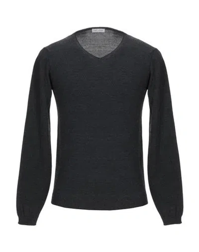 DANIELE ALESSANDRINI HOMME DANIELE ALESSANDRINI HOMME MAN SWEATER CHARCOAL SIZE 40 ACRYLIC, WOOL
